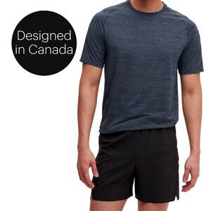 MEC navy core train short sleeve performance tee breathable s